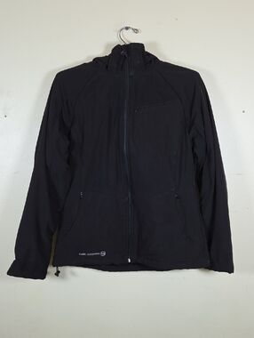 Free Country Women's Black Super Softshell Jacket With Removable Hood Size M